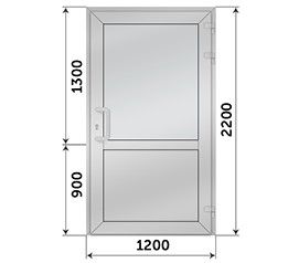 Одностворчатая дверь глухая Vidnal VP 02 1200x2200
